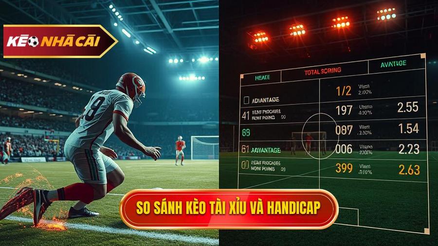 So sánh chi tiết: Nên chơi kèo bóng đá Tài Xỉu hay Handicap