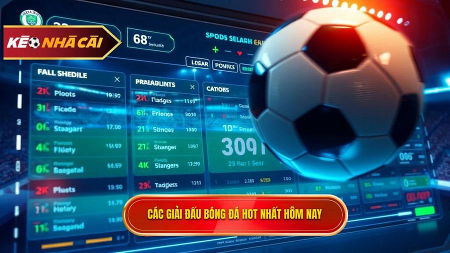 Các giải đấu bóng đá hot nhất hôm nay